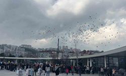 Yardım kampanyası tamamlanan Uras Ege için gökyüzüne balonlar bırakıldı