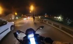 Yola atlayan yaya tehlikeli anlar yaşattı