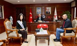 Miss Turkey Türkiye Birincisinden Valiye ziyaret