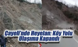 Çayeli’nde Heyelan: Köy Yolu Ulaşıma Kapandı