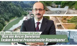 Rize’de Hırçın Derelere Taşkın Kontrol Freni
