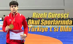 Rizeli Güreşçi Okul Sporlarında Türkiye 1.’si Oldu