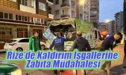 Rize’de Kaldırım İşgallerine Zabıta Müdahalesi