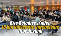Rize Belediyesi’nden üniversite öğrencilerine iftar desteği