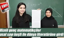 Rizeli genç matematikçiler keşifleri ile dünya literatürüne girdi