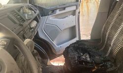 Alanya'da hafif ticari araç yangını korkuttu