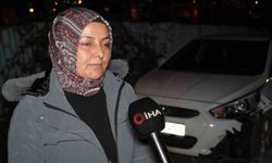 Arnavutköy'de başıboş at otomobillere çarptı: 2 araç hasar aldı