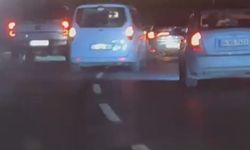 Başakşehir'de düğün konvoyu trafiği tehlikeye attı