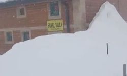 Bayburt'ta Kılıçkaya Yaylası kar altında kaldı