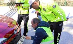 Bilecik'te standart dışı plakalara yönelik denetim