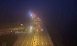 Bursa'da sis: Mudanya yolunda görüş mesafesi düştü