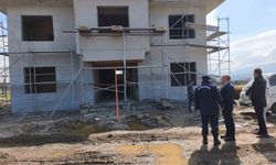 Çan Etili Köyü Jandarma Karakol İnşaatında İnceleme