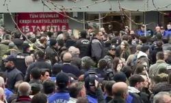 Çankaya Belediye Başkanı Güner'in açıklaması sırasında gerginlik