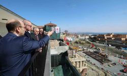 Cumhurbaşkanı Erdoğan, Cerrahpaşa Tıp Fakültesi Hastanesi inşaatında inceleme yaptı