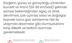 Denizli için kuvvetli rüzgar ve fırtına uyarısı yapıldı
