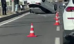 Diyarbakır'da araç takla attı: 1 yaralı