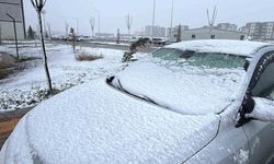 Diyarbakır'ın yüksek kesimlerinde kar yağışı