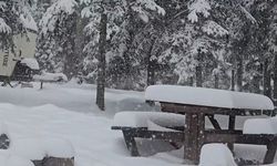 Düzce'nin yüksek kesimleri beyaza büründü: Kar kalınlığı 40 santimetreye ulaştı