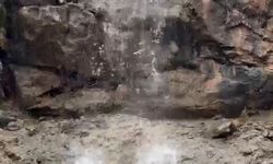 Elazığ'da yağışlar doğal şelaleler oluşturdu