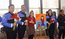 Engelli çocuklardan 'Şiddete karşı sevgi' sergisi