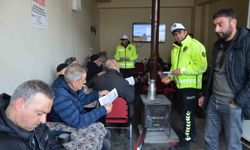 Erzincan Tercan'da trafik ekipleri sahada