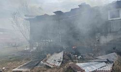 Iğdır'da çıkan yangında ev küle döndü