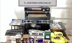 İkametlerini sahte plaka atölyesine çeviren 3 şahıs gözaltına alındı