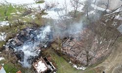 Kastamonu'da 2 ev ve bir ambar alev alev yandı