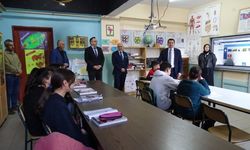 Kaymakam Muhammed Evlice'den Kalabak okullarına ziyaret