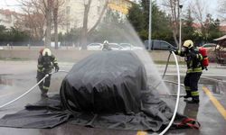 Kayseri itfaiyesi elektrikli araç yangınları için teyakkuzda