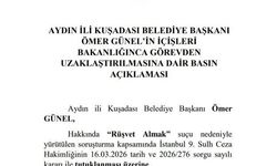 Kuşadası Belediye Başkanı Ömer Günel görevden uzaklaştırıldı