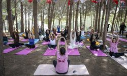 Mersin'de kadınlar doğada yoga ve sanatla buluştu