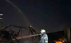 Milas'ta çatı yangını