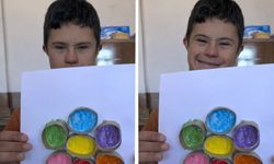 Minik eller Diyadin'de renkli çiçekler açtırdı