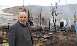 Oltu'da korkutan yangın: Arı kovanları yandı