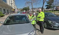 Ordu'da özel çocuklardan trafik denetimi