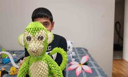 Otizmli Arda, origamiyle hayatına yön veriyor