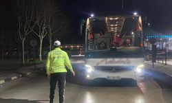 Otobüs terminallerinde emniyet kemeri denetimi