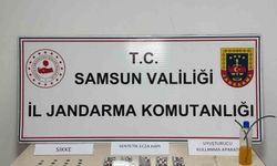 Samsun'da jandarma uyuşturucu ve kaçak ürün ele geçirdi