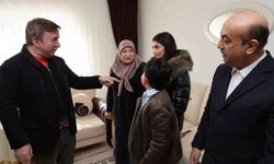 Şehit annesine 8 Mart ziyareti