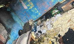 Sobadan sıçrayan kıvılcımlar evi ve çadırı alevlere teslim etti