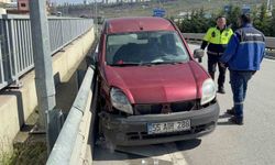 Tamire götürülen araç kaza yaptı: 1 yaralı