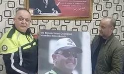 Tarsus'ta trafik polisine anlamlı sürpriz