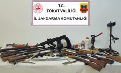 Tokat'ta silah ve tarihi eser operasyonu