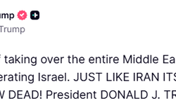 Trump: 'İran'ın kendisi gibi, Orta Doğu'daki planları da öldü'