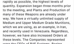 Trump, silah şirketlerinin yöneticileri ile bir araya geldi