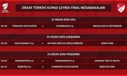 Ziraat Türkiye Kupası'nda çeyrek final programı belli oldu