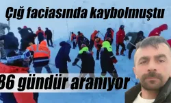 Çığ faciasında kaybolan kişi 86 gündür aranıyor