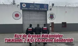 Rize’de Jandarmadan Operasyon: Aranan 2 Hükümlü Yakalandı