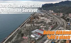 Bin 53 Yataklı Rize Şehir Hastanesi Yükselmeye Devam Ediyor